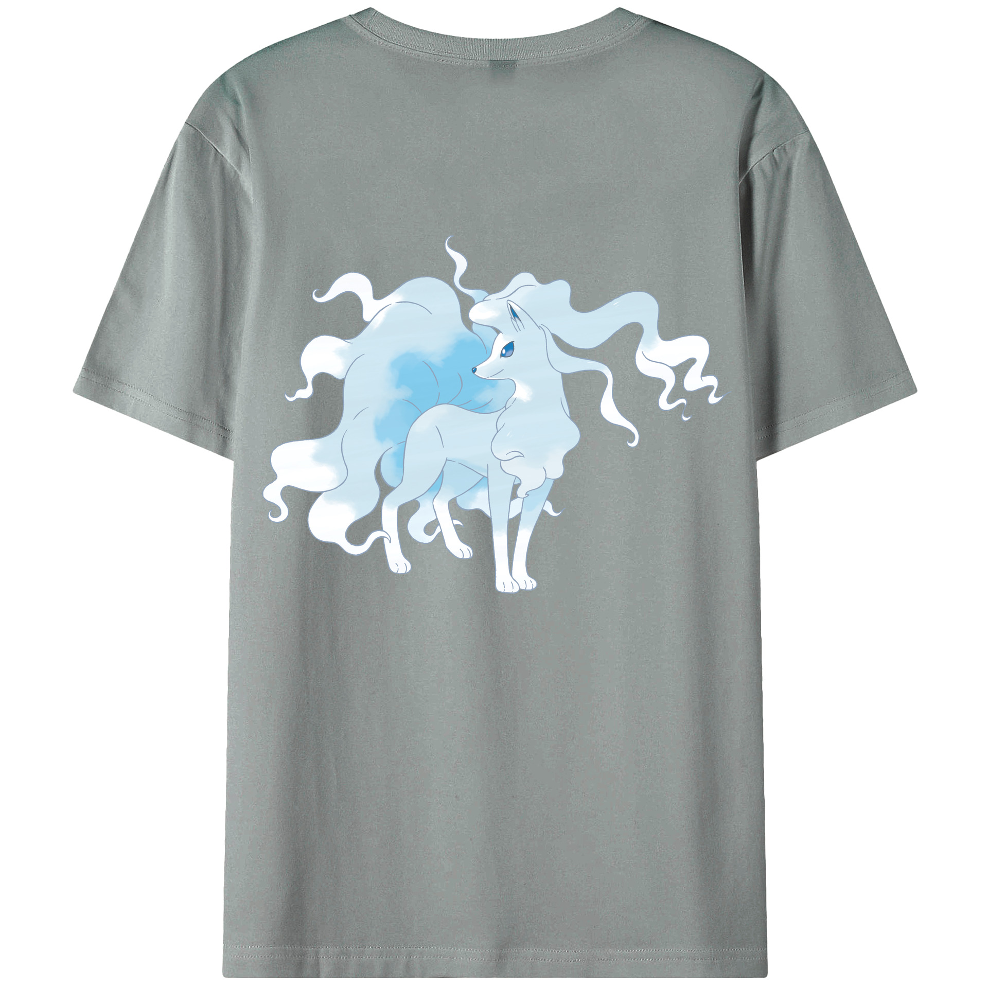 （画像用） ポケットモンスター Pokémon 綿100％ メンズ半袖Tシャツ（バックプリント） 通気性